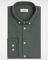 Flannel shirt dark green