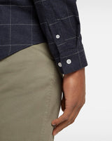Cashmere blend shirt - Navy Check